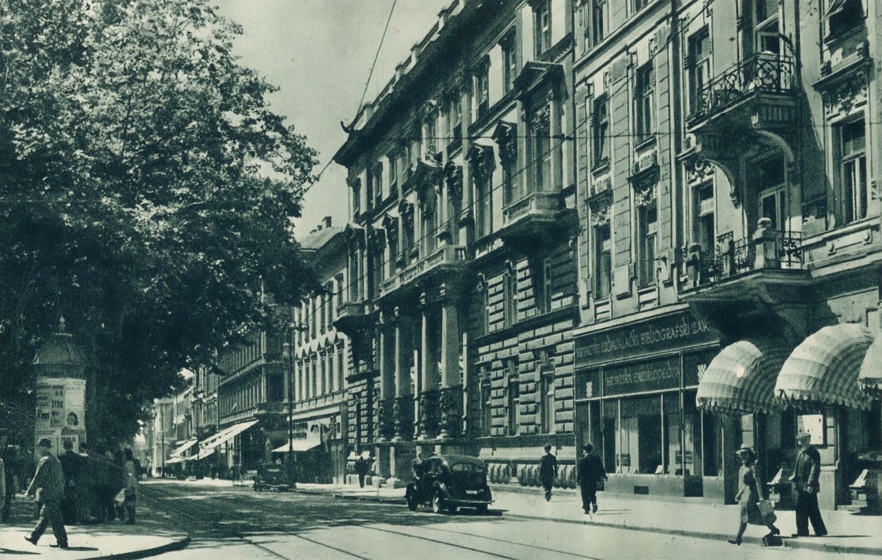 Zrinjevac oko 1940. godine
